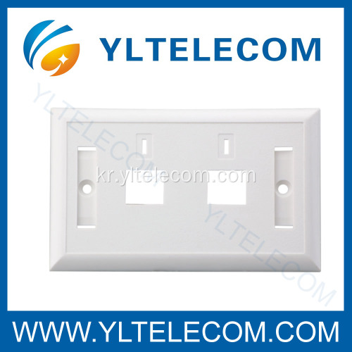 벽 얼굴 플레이트 RJ45 듀얼 포트 2 포트 70 * 115 MM